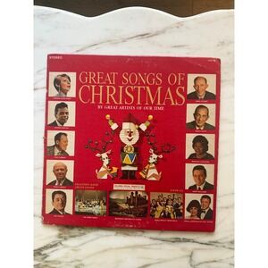 Vintage Great Songs of Christmas Album Six Vinyl LP Barbra Streisand Bing